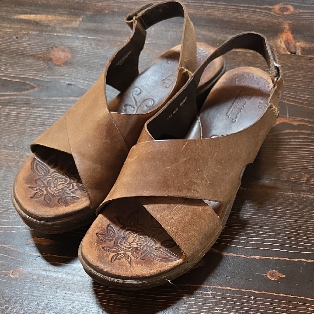 Brown Leather Women's Sandals